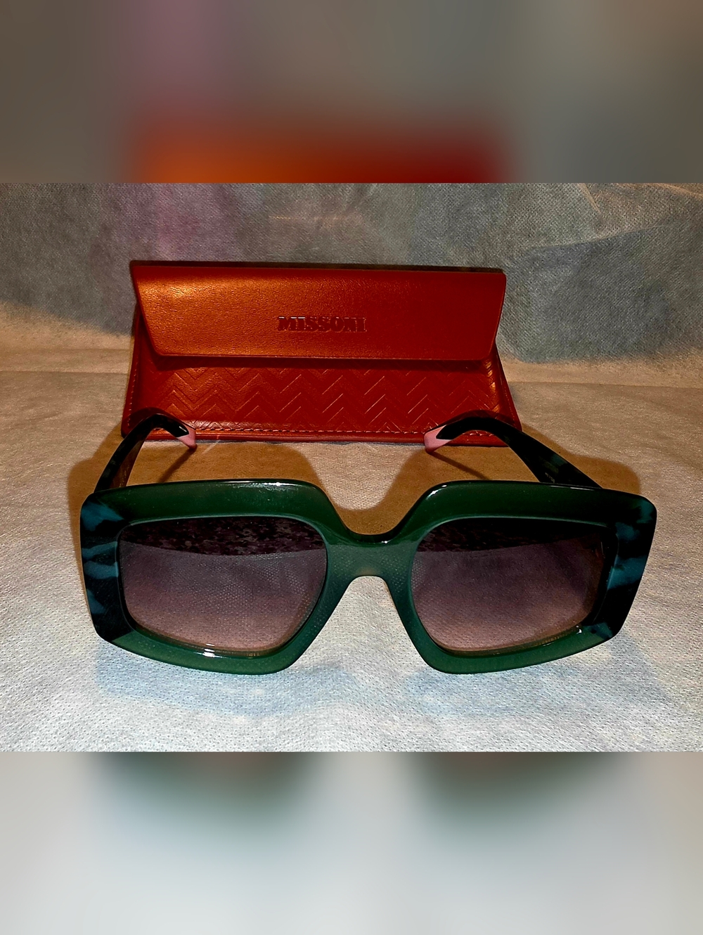 Missoni Green Oversized Women's Sunglasses